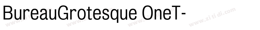 BureauGrotesque OneT字体转换